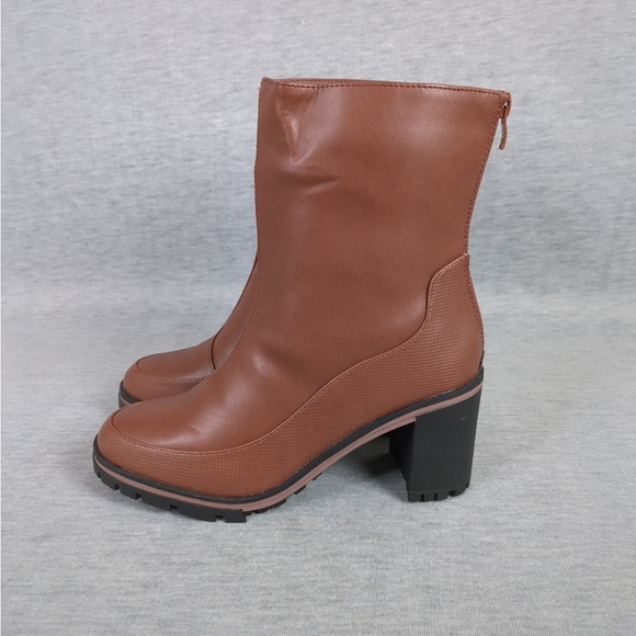 👯♀️Host Pick⚡️Chunky Heel Back Zip Ankle Boots - Picture 6 of 15